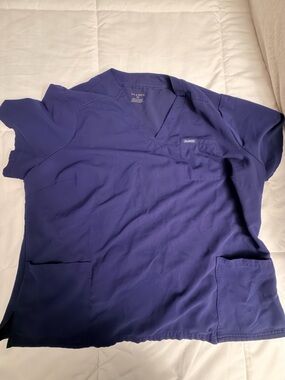 Jaanuu Navy Blue scrub top